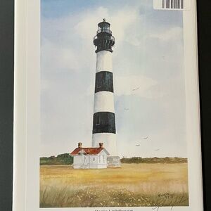 Bodie Lighthouse painting, still in protective wrap, 1997, Richard Fisher artist